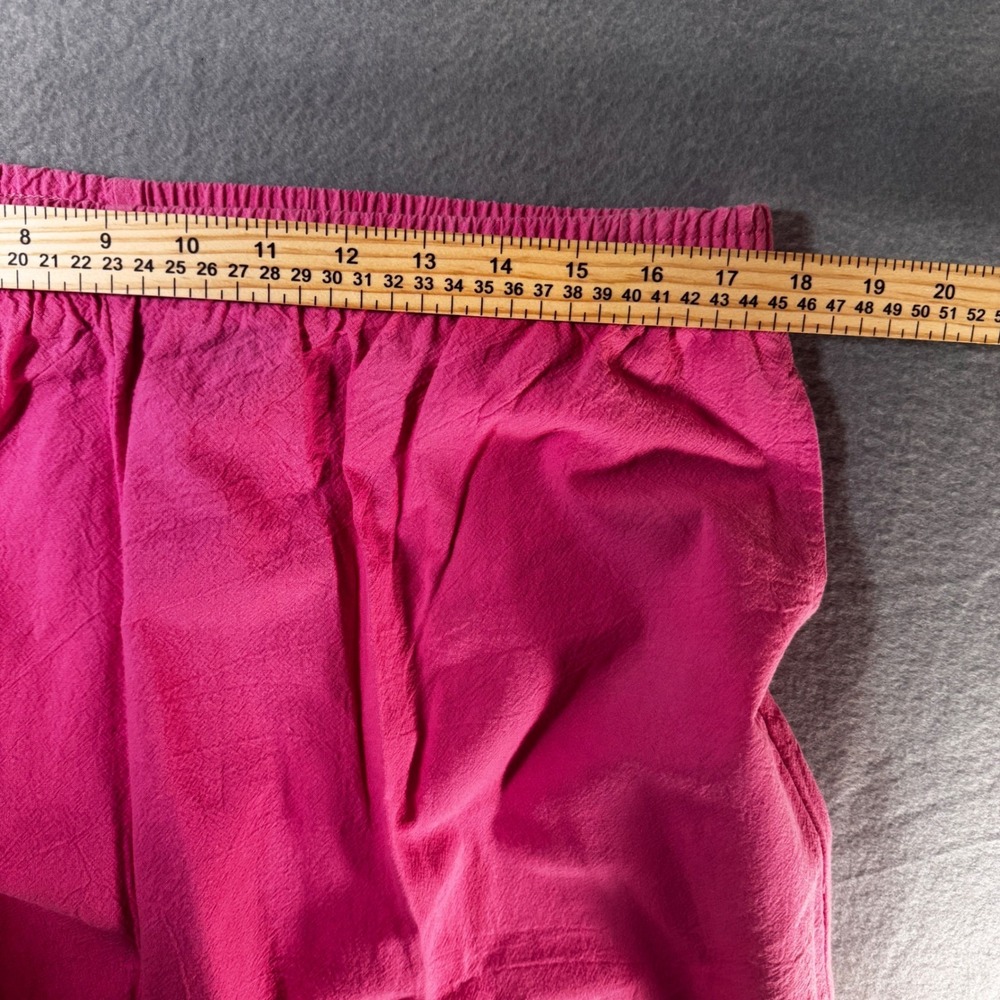 WTG Ladies Club Pink Cotton Loungewear Set 2X Embroidered Tropical Fish Hot Pink - Picture 8 of 8